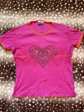 Y2K 725 originals pink and orange tee